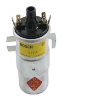 Bosch 6 Volt "Silver" Coil , W/Mounting Braket, All Cars