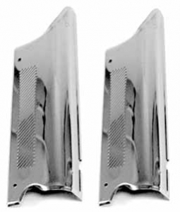 Door Pillar Trim Set, Stainless Steel, Pair