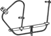 Door Window Regulator, Left 65-68 Bug