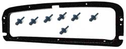 Glove Box Door Frame & Rivets, Kit, Standard Beetle ' 68 - ' 79