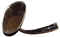 Side View Mirror, Chrome, Pear Shape, Right