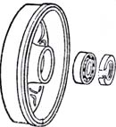 Grease Seal, Front Wheel, Ball Joint 68-79