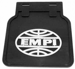 EMPI Mud Flaps, Black w/White Logo, Type 1, Pair