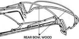 Rear Bow, Above Rear Window, Wood, All Bug'S