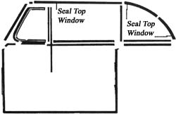 Seal, Top To Window Bug Conv 50-64