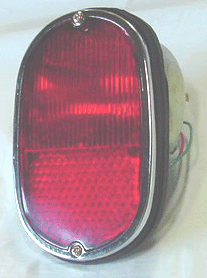 Tail Light Single Bulb Assembly, All Red