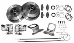 Rear Disc Brake Kit, 5 Lug, 5/205, w/E-Brake, S/Axle thru 67