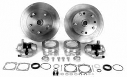 Rear Disc Brake Kit, 5/130, Porsche, w/Aluminum Brackets for IRS 68-on & Swing Axle 1968