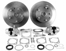 Rear Disc Brake Kit, 5/130, Porsche, w/Steel Brackets, Swing Axle, thru 67