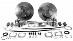 Rear Brake Disc Kit, 5/130, Porsche Swing Axle, thru 67