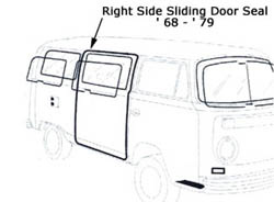 Cargo Door Seal, Bus'S ' 68 - ' 79