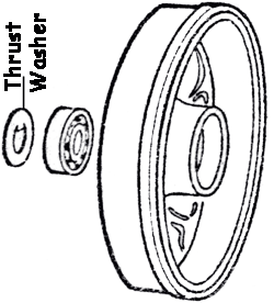 Front Axle, Thrust Washer Ball Joint 66-79