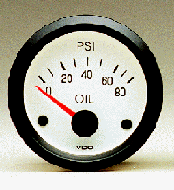 Oil Pressure Gauge, 0-80 PSI