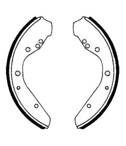 Brake Shoes Front Super Beetle 1971-1979