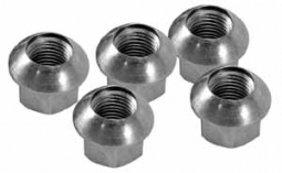 Porsche-Style Nut, Zinc, M14-1.5, Set of 5