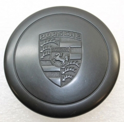 70mm Porsche Alloy Black Wheel Cap