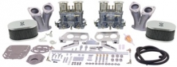 EMPI Weber Deluxe Dual 40 IDF Carb Kit w/ Chrome Steel Air Cleaners