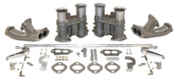 EMPI Dual EPC 51 Carb Kit, Hex Cross Bar Linkage w/ Race Manifolds