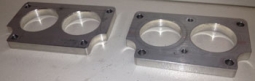 autocraft aluminum intake manifold flanges