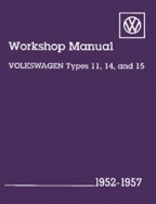 VW Beetle, Karmann Ghia Workshop Manual 1952-1957