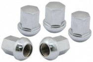 Chrome Porsche Alloy Lug Nuts 14mm, 5 pack