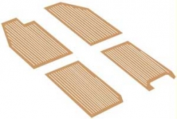 Wolfsburg West Bug Floor Mat Set of 4, Beige, 49-52