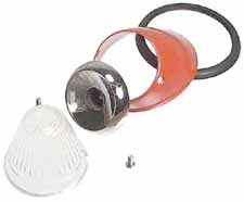 Wolfsburg West Bug Turn Signal, 55-57, Clear