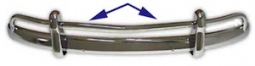 Wolfsburg West Font Bumper Bumper Bow, U.S. Style, 54-67 Bug