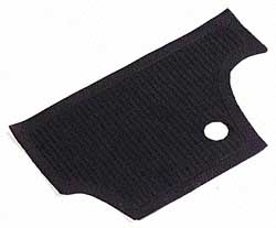 Wolfsburg West Rubber Mat, Firewall, Black or Gray, 66-72