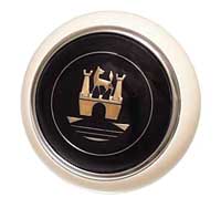 Wolfsburg West Horn Button, Ivory, Castle, 56-59 Bug, 55-67 Bus