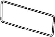 Wolfsburg West Aluminum Trim, Rear Window, Deluxe Bus 68-79