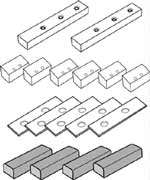 Wolfsburg West Sunroof Mechanism Slide Kit, 1950-55