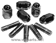 Chrome Lug Nut & Stud Kit 14Mm