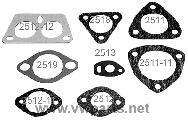 Small 3 Bolt Muffler Gasket